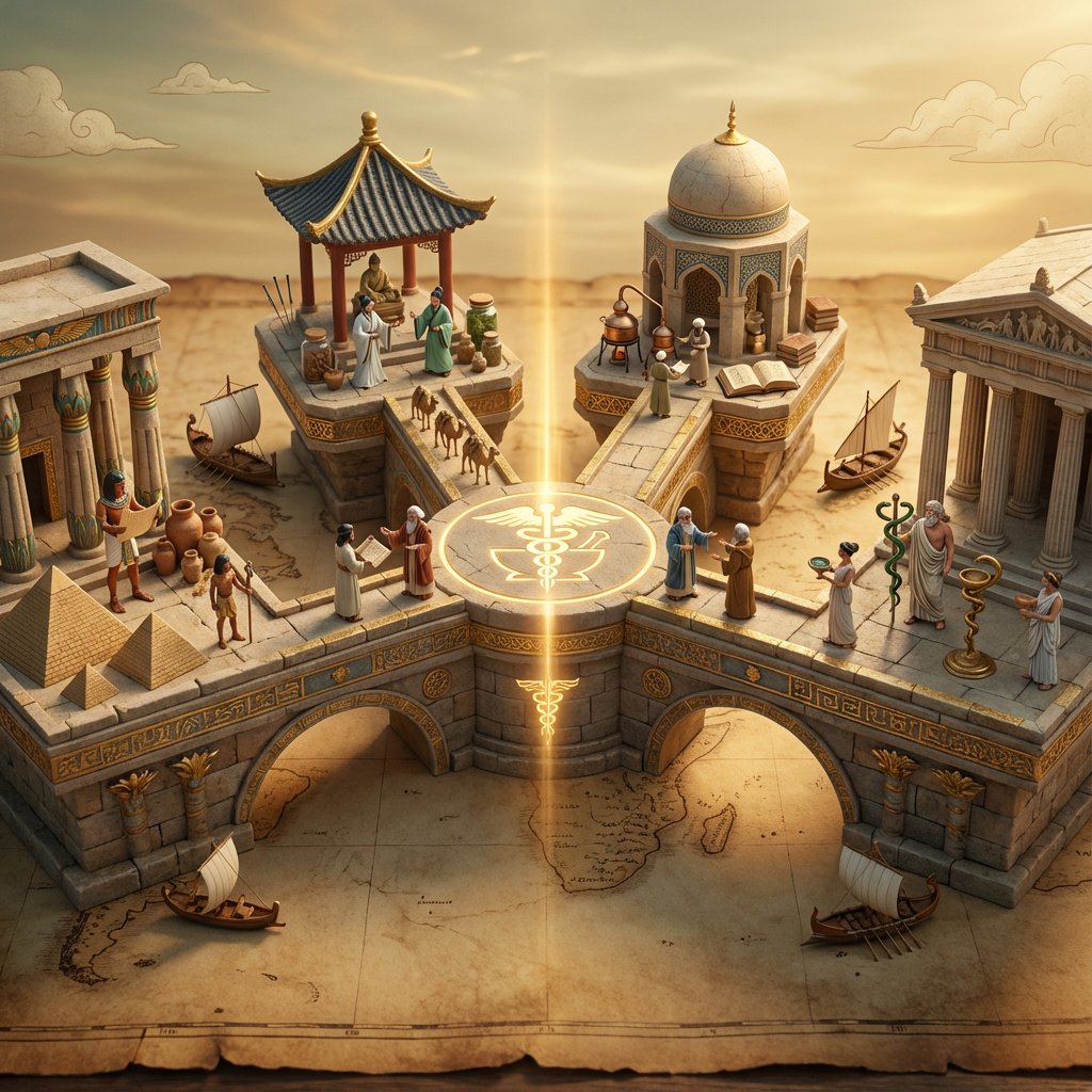 Ancient Civilizations Innovation Bridge Image Generation Prompt — example 1