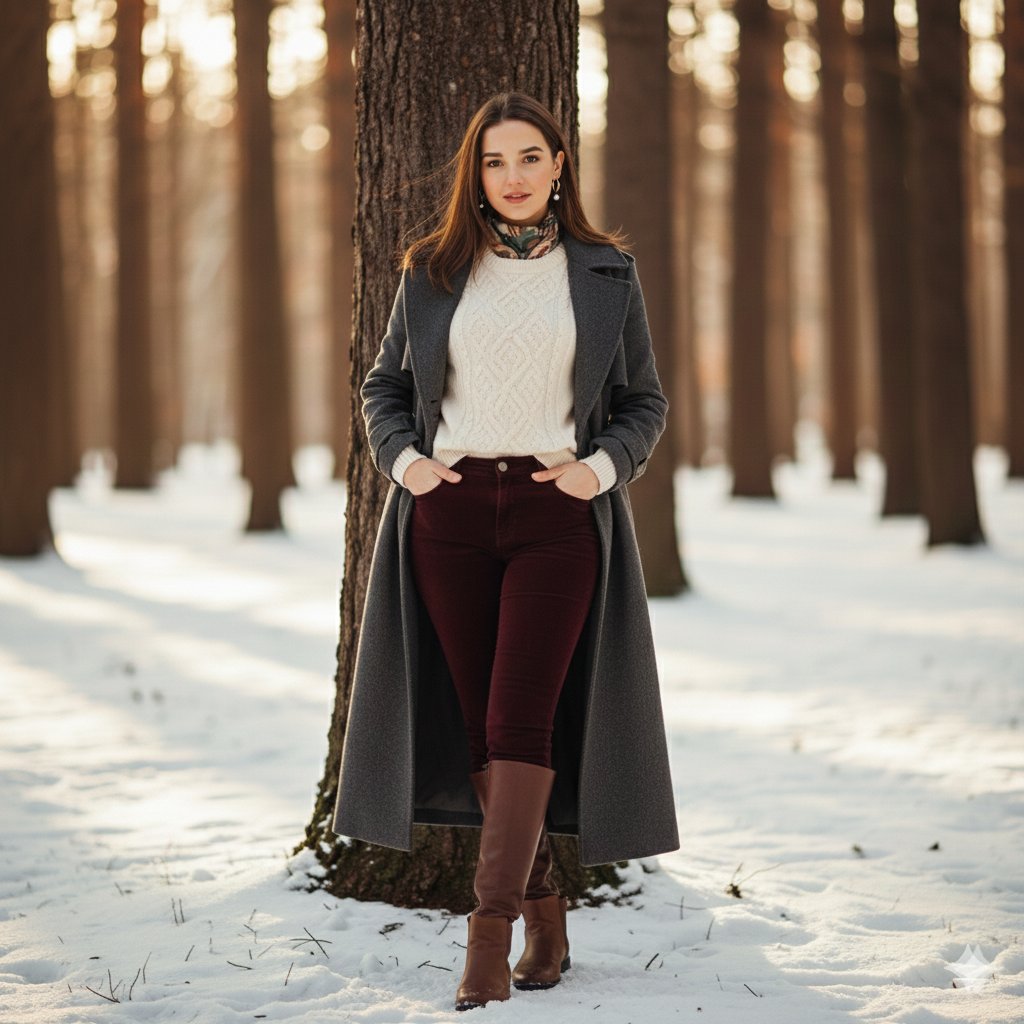 Cinematic Winter Portrait Photoshoot Prompt — example 1
