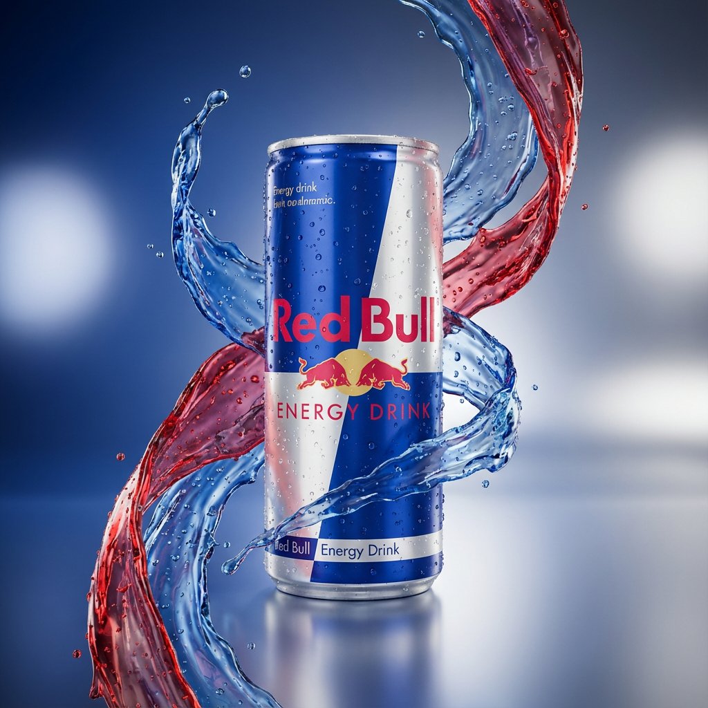 Hyper-Realistic Product Photography with Liquid Splash — example 1