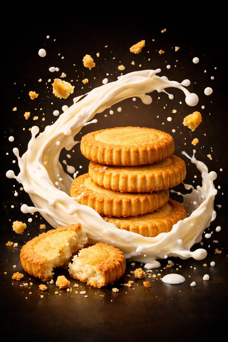 Ultra-Realistic Commercial Food Photography Prompt (Biscuits) — example 4