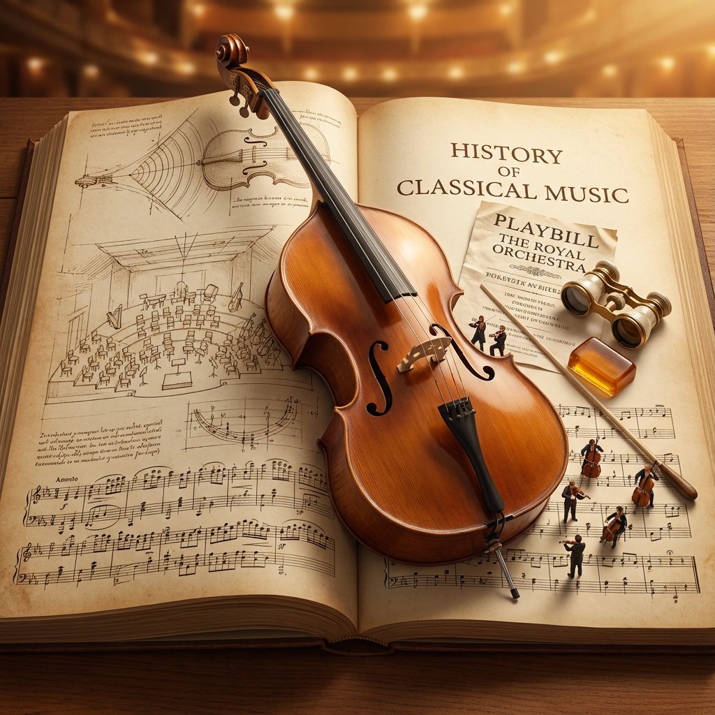 History of Music Diorama Book Prompt — example 1