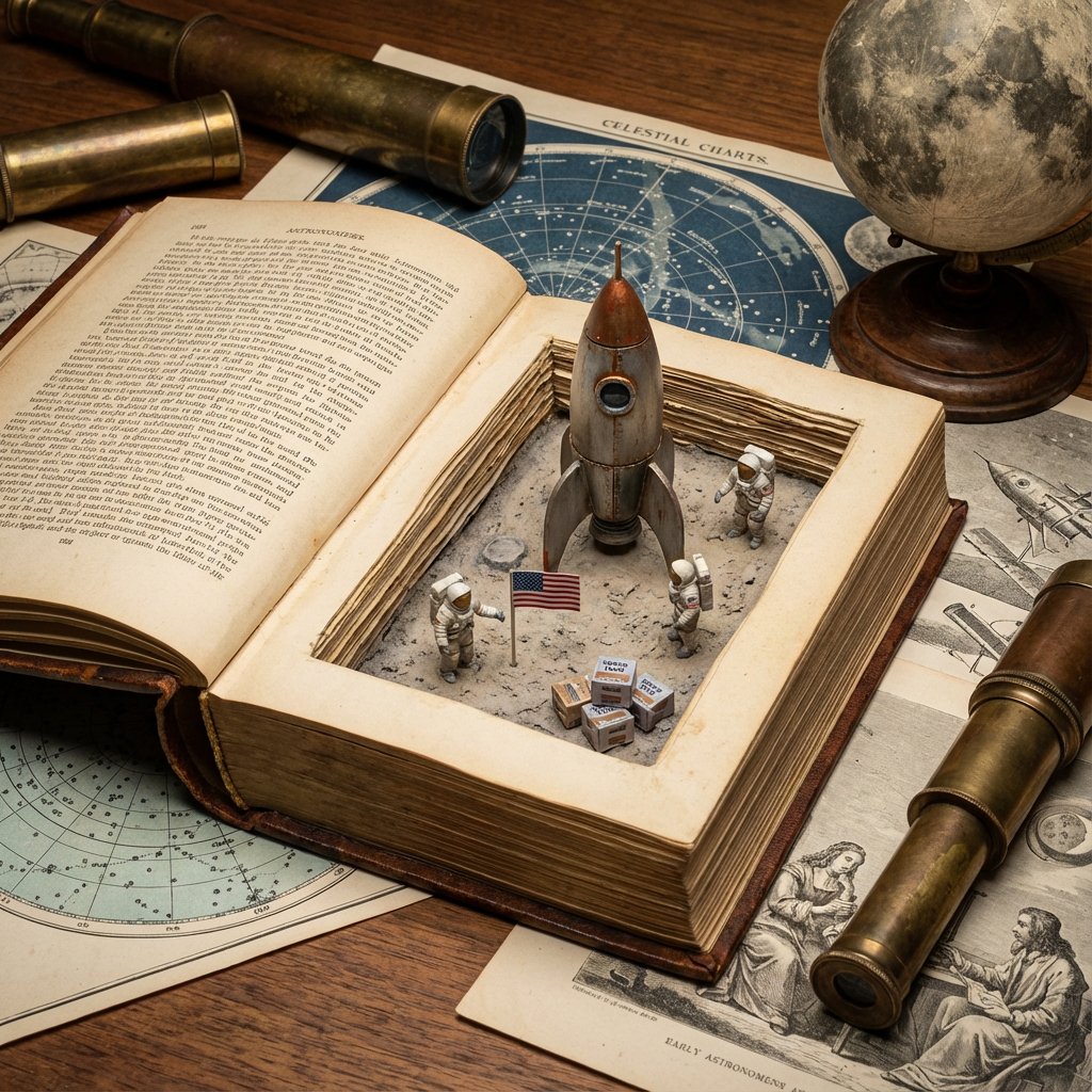 History of Gaming Diorama Book Template Prompt — example 2