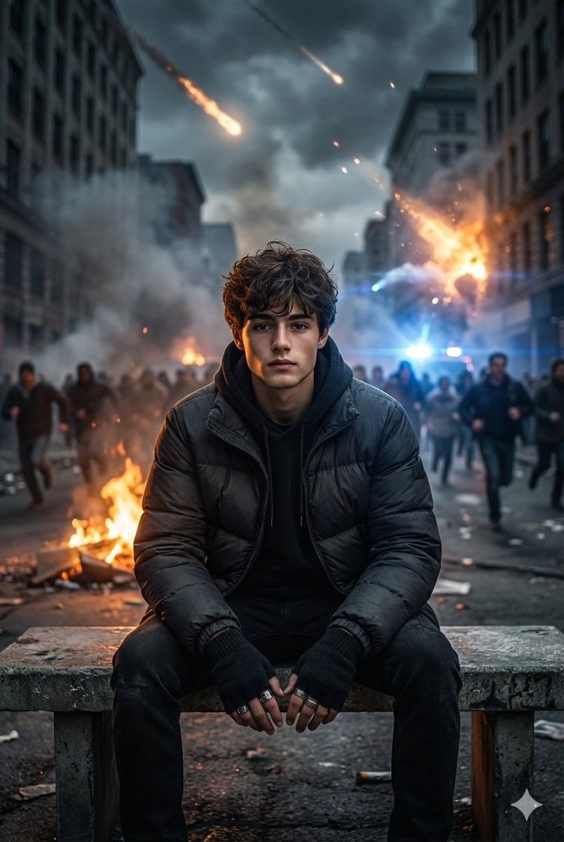 Cinematic Urban Apocalypse Portrait Prompt — example 1