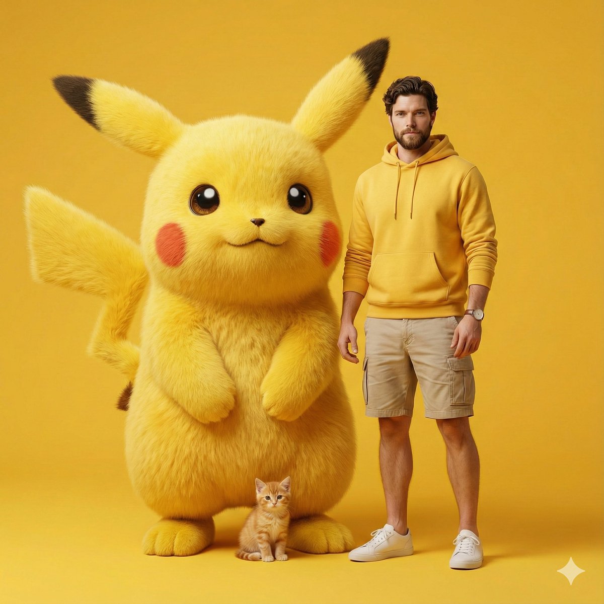 Giant Pikachu Studio Portrait Identity Lock Prompt — example 2