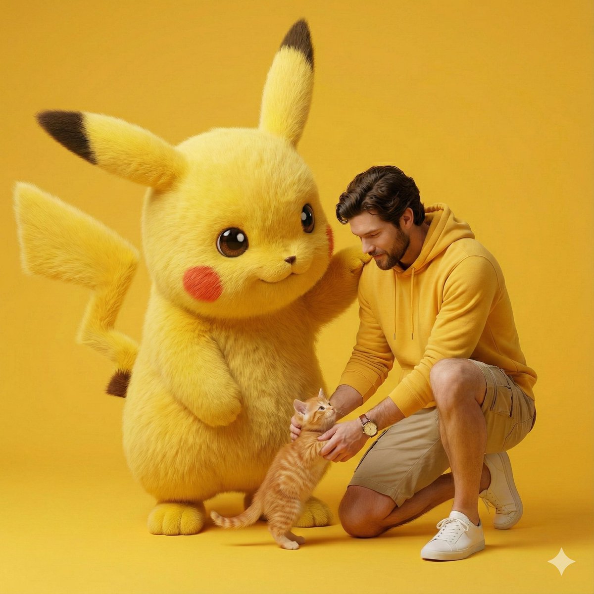 Giant Pikachu Studio Portrait Identity Lock Prompt — example 3