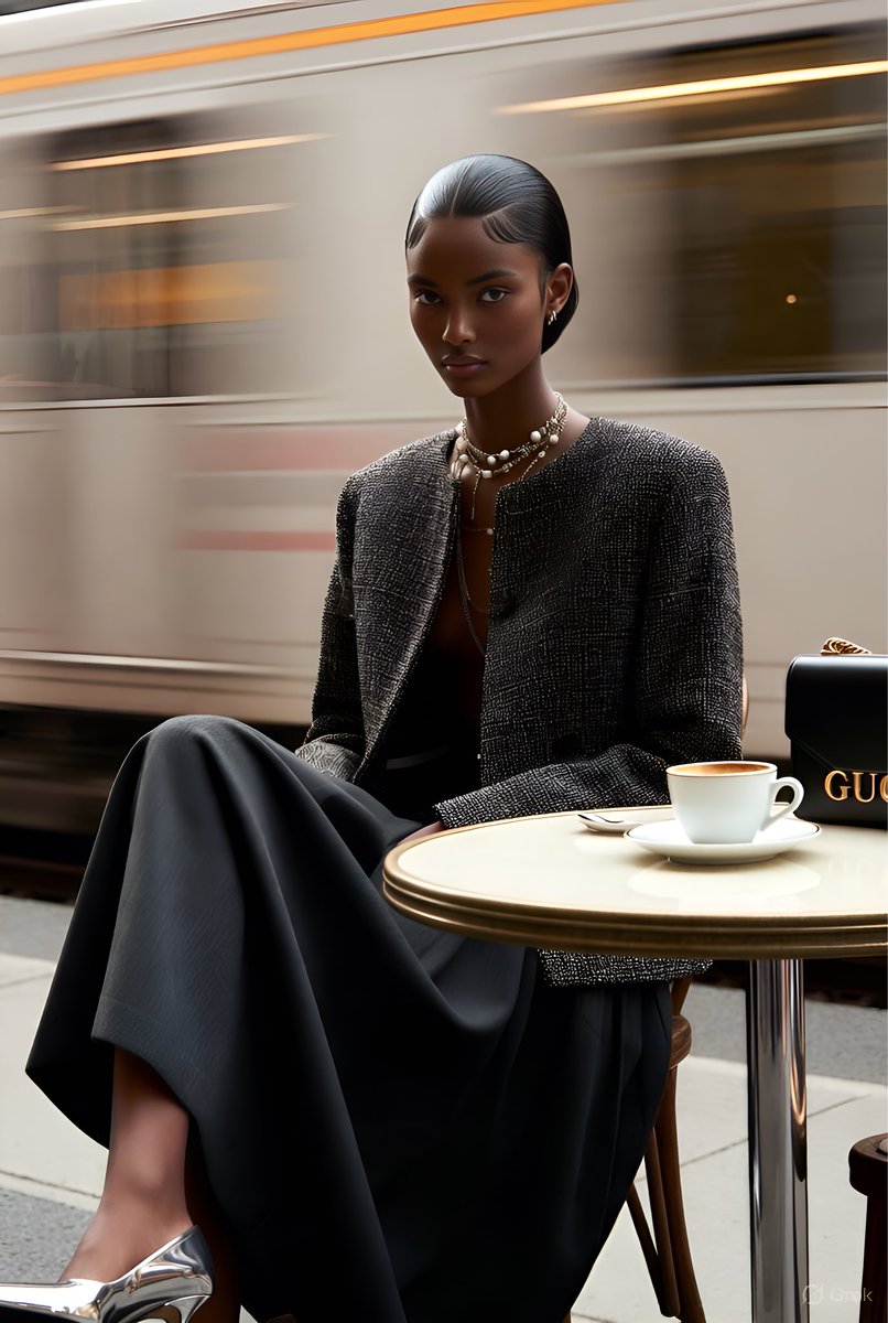 Gucci Campaign Subway Platform Fashion Prompt — example 3