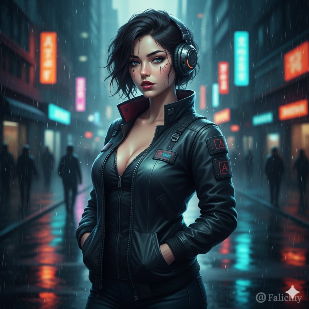 Cinematic Urban Night Fashion Editorial — example 1