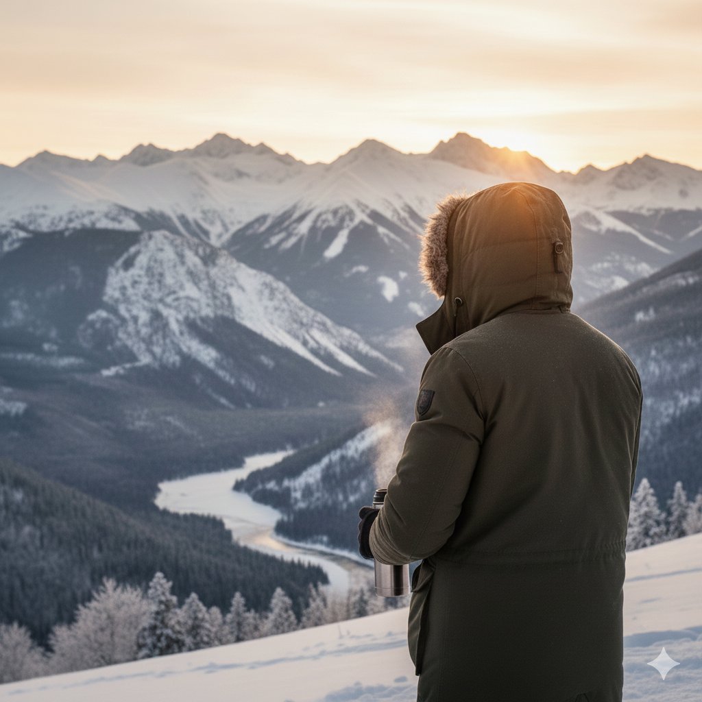 Golden Hour Winter Portrait Prompt for Gemini Nano Banana 3.0 — example 1