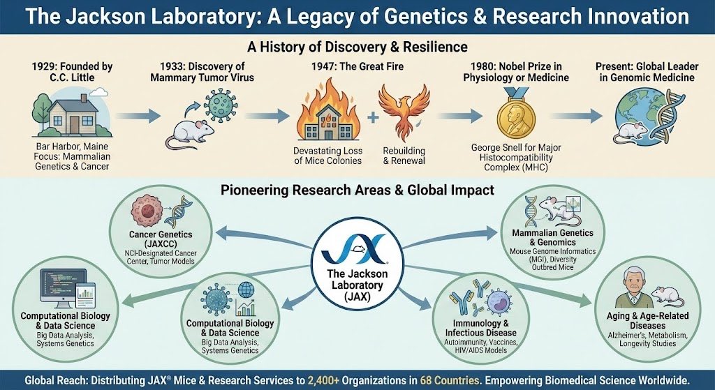 Infographic about the Jackson Laboratory — example 1