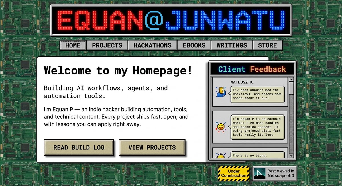90s version of a website via style transfer — example 2