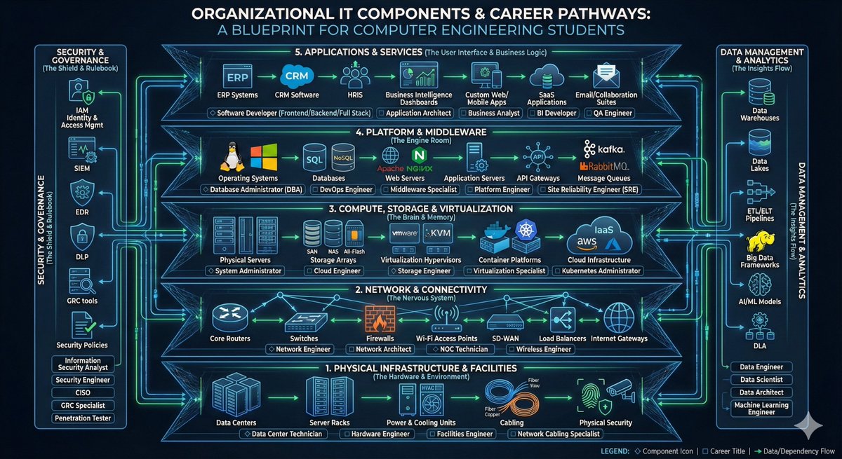 High-detail IT careers infographic (Thai/English mix) — example 3