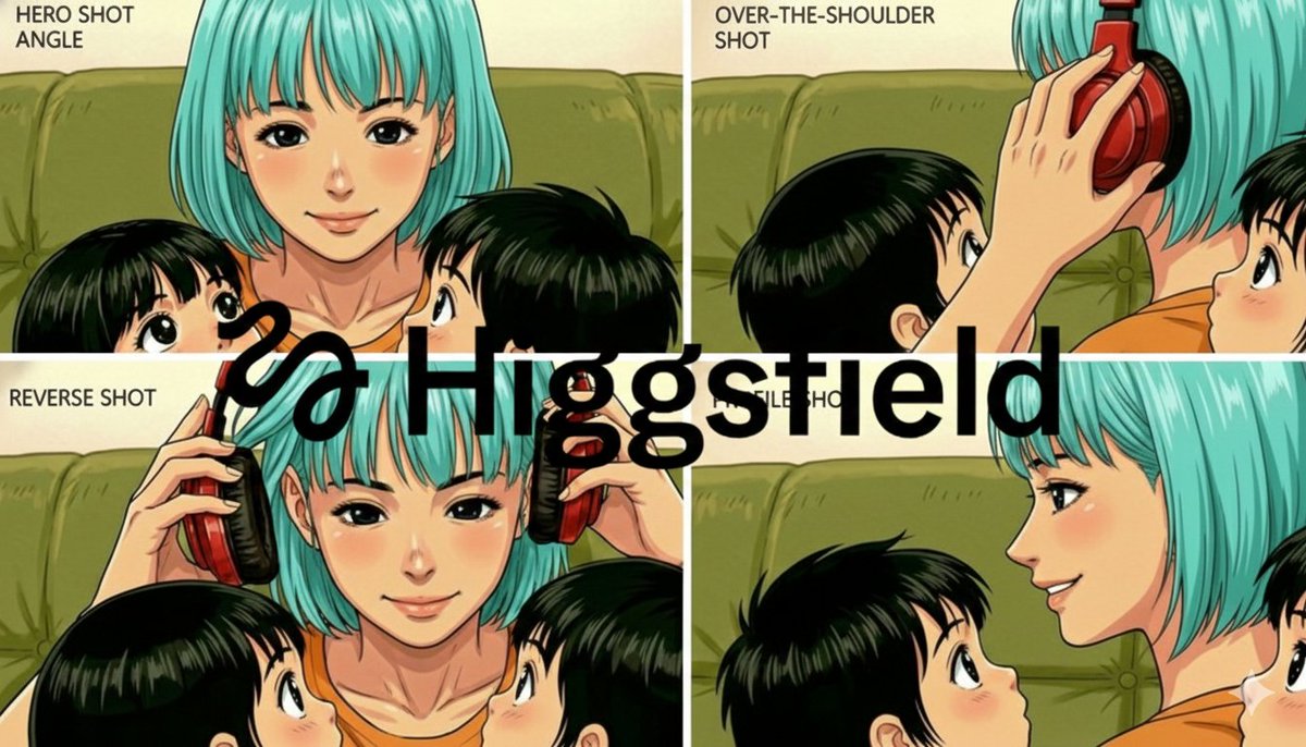 Grid of four camera angles from reference image — example 1