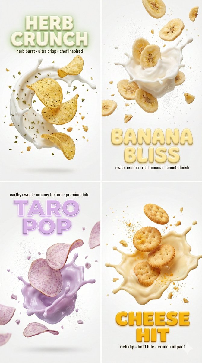 Macro Food Photography with 3D Text Overlays — example 1