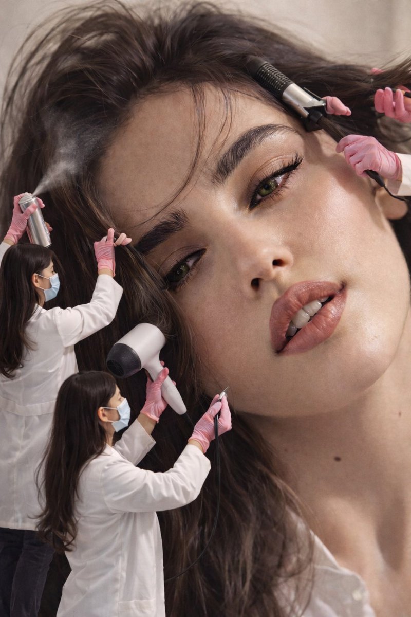 Surreal Editorial: Miniature Makeup Artists — example 1