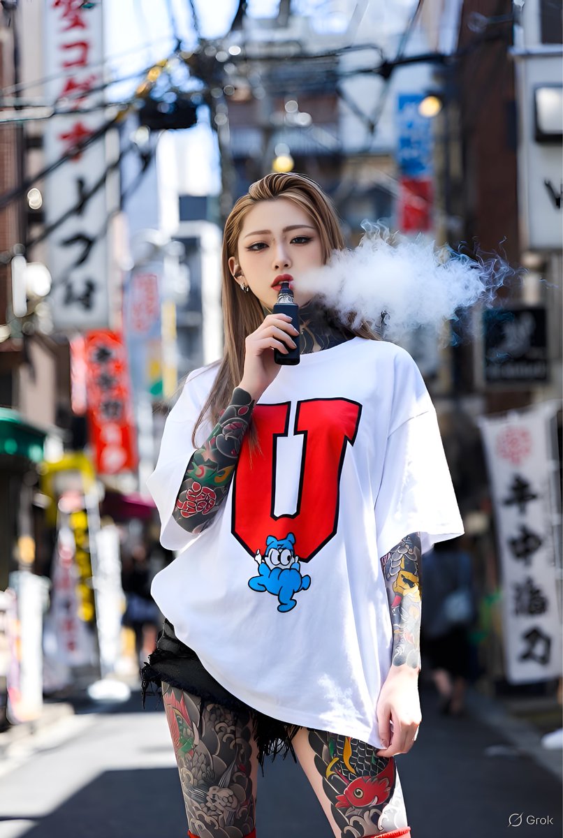Edgy Urban Street Style Portrait in Tokyo Alleyway — example 1