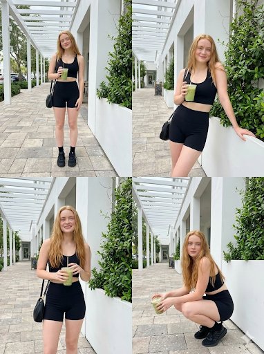 2x2 Lifestyle Fashion Collage (Sadie Sink) — example 1