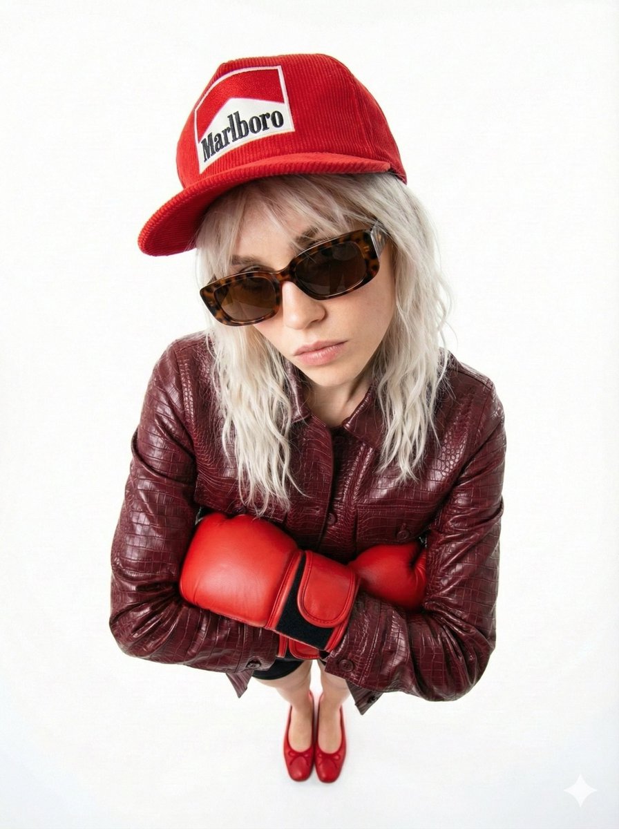 90s Fashion Editorial: Boxing Pose — example 2