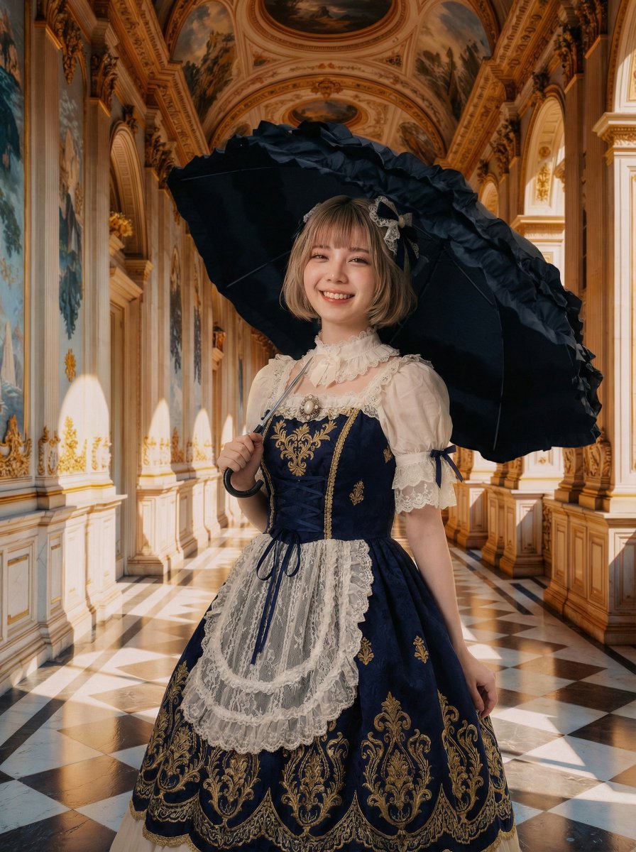 Professional Portrait Photo Shoot with Props and Palace Background — example 1
