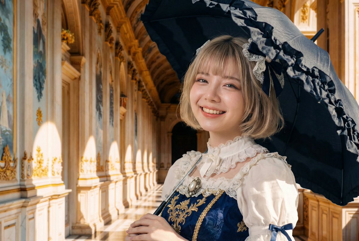Professional Portrait Photo Shoot with Props and Palace Background — example 2