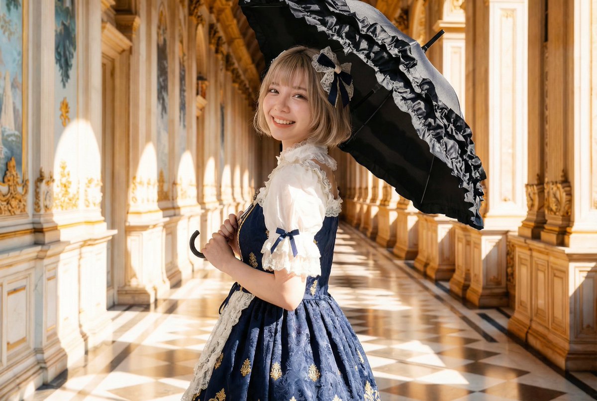 Professional Portrait Photo Shoot with Props and Palace Background — example 3