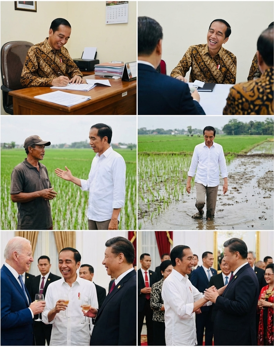 Candid series of Indonesian president photos — example 1
