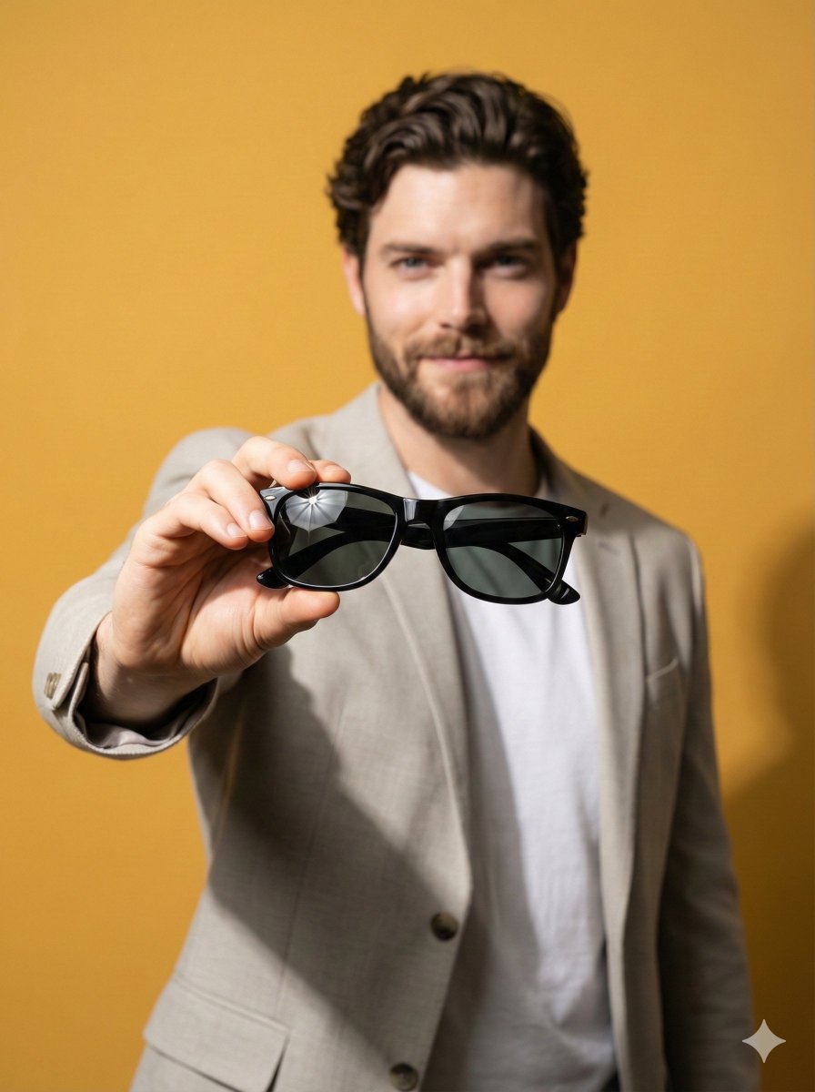 Product Poster: Sunglasses with Shallow Depth of Field — example 1