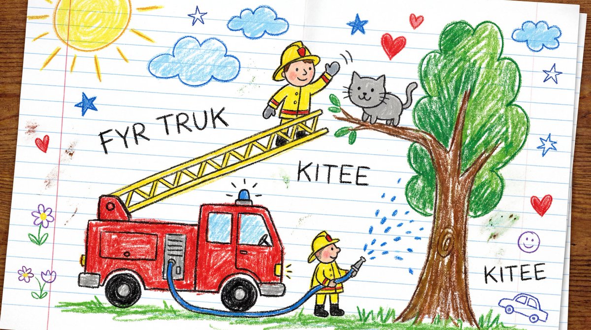 Child's Crayon Drawing Style Generator — example 1