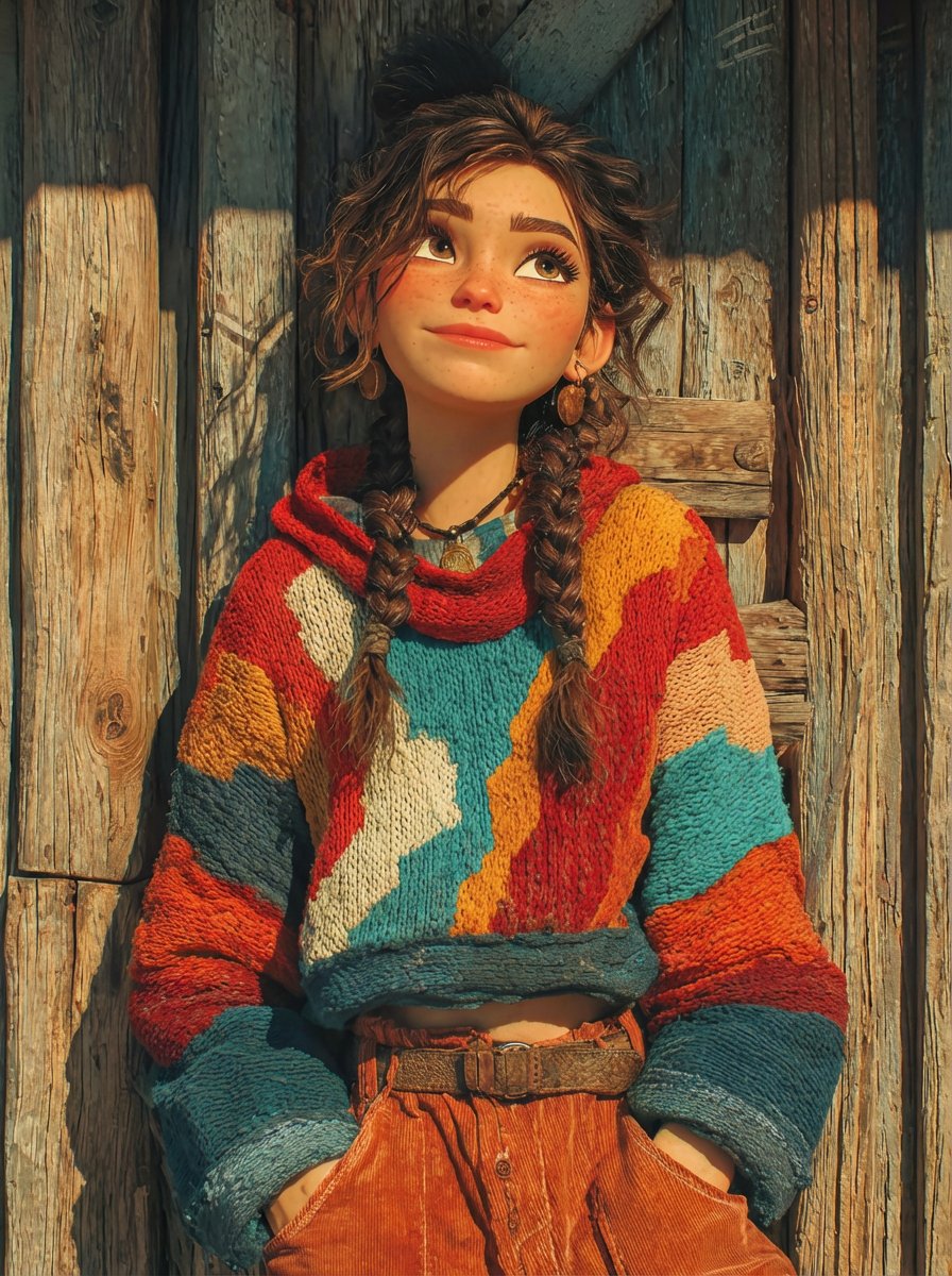 Pixar-Style 3D Girl Illustration Prompts — example 1