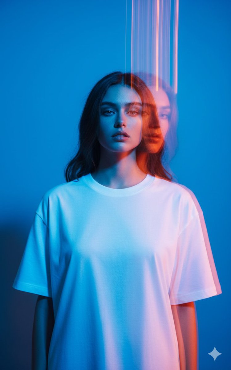 High-Fashion Multi-Exposure Portrait Prompt