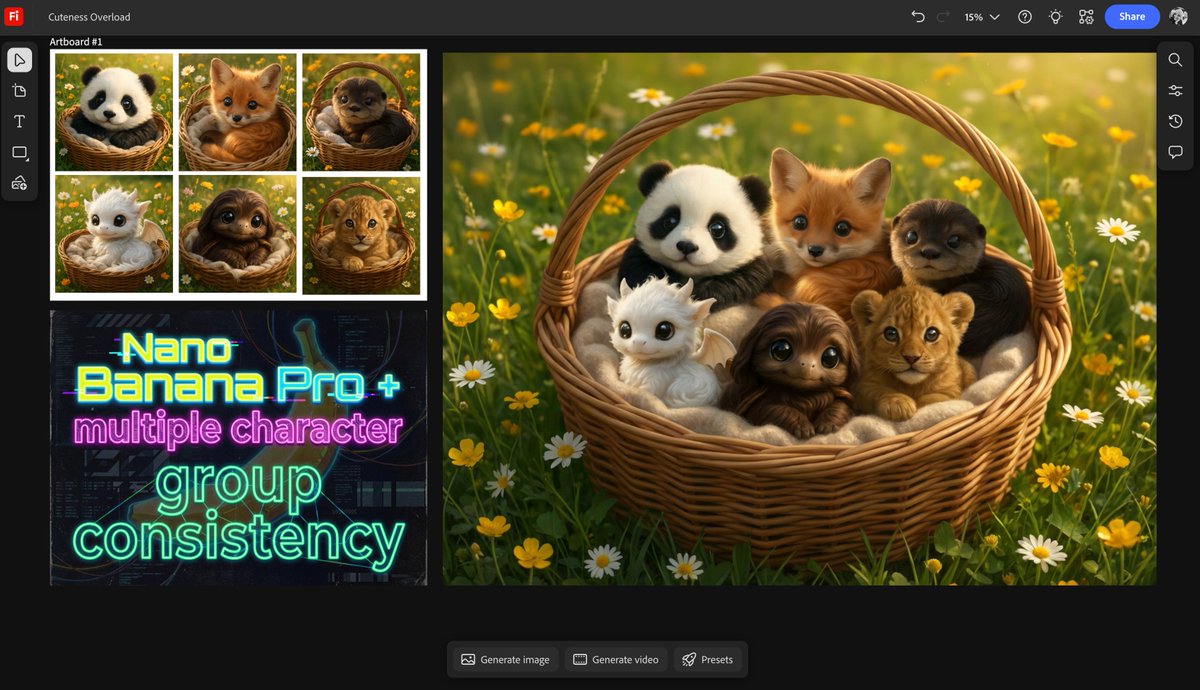 Multiple characters in one basket — example 1