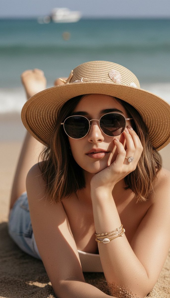 Ultra-Realistic Beach Portrait with Identity Lock — example 1