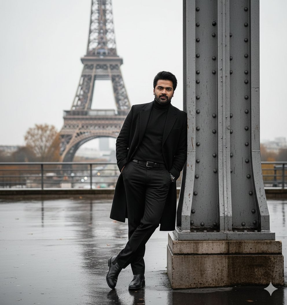 Cinematic Portrait in Rainy Paris — example 2