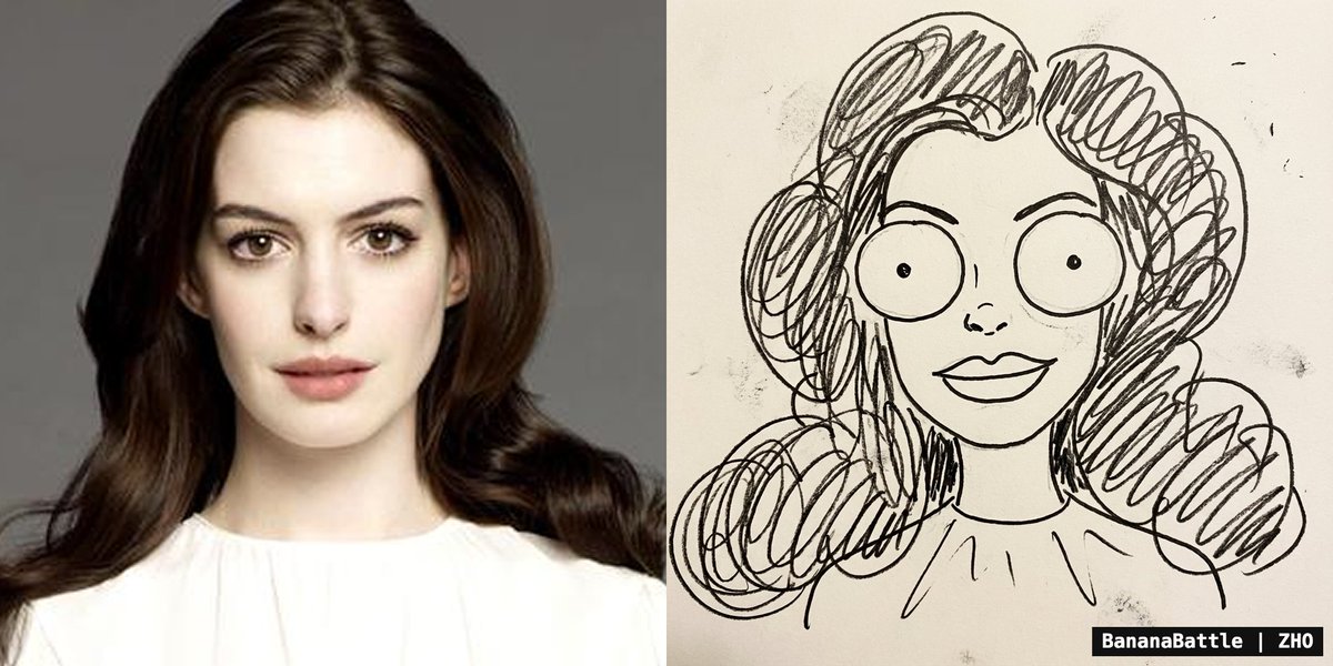 Naive doodle-style subject illustration — example 1