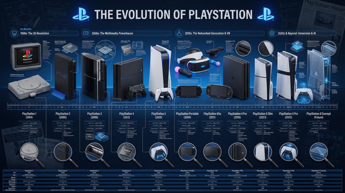 Encyclopedic 3D Infographic Evolution Chart — example 2