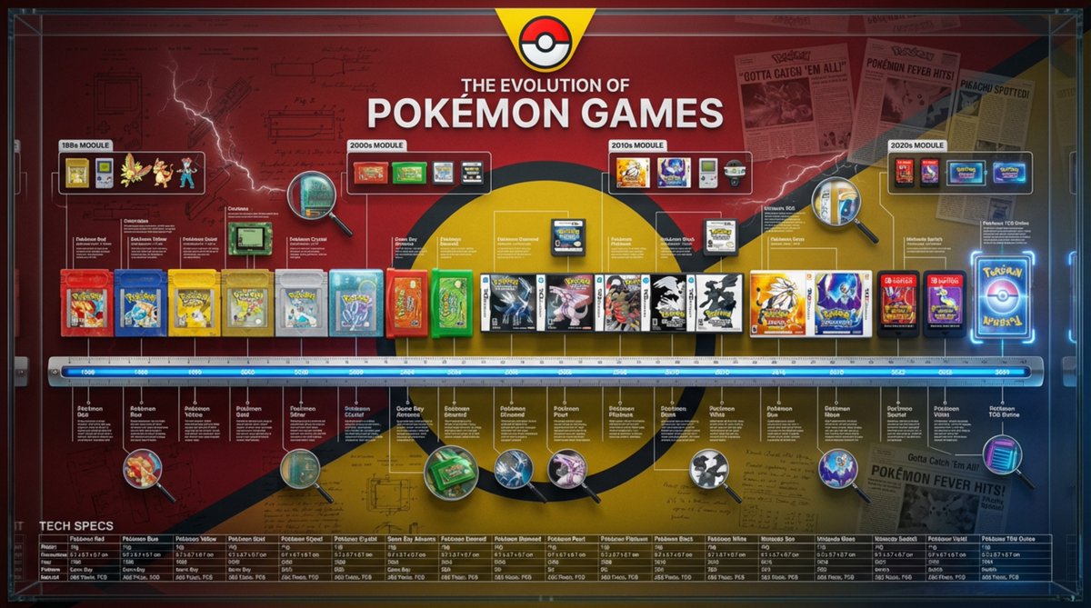 Encyclopedic 3D Infographic Evolution Chart — example 3