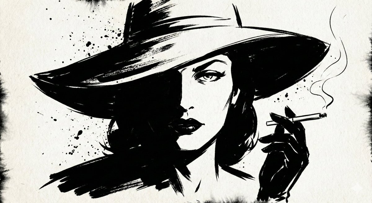 Ink Noir Portrait Generation Prompt — example 1