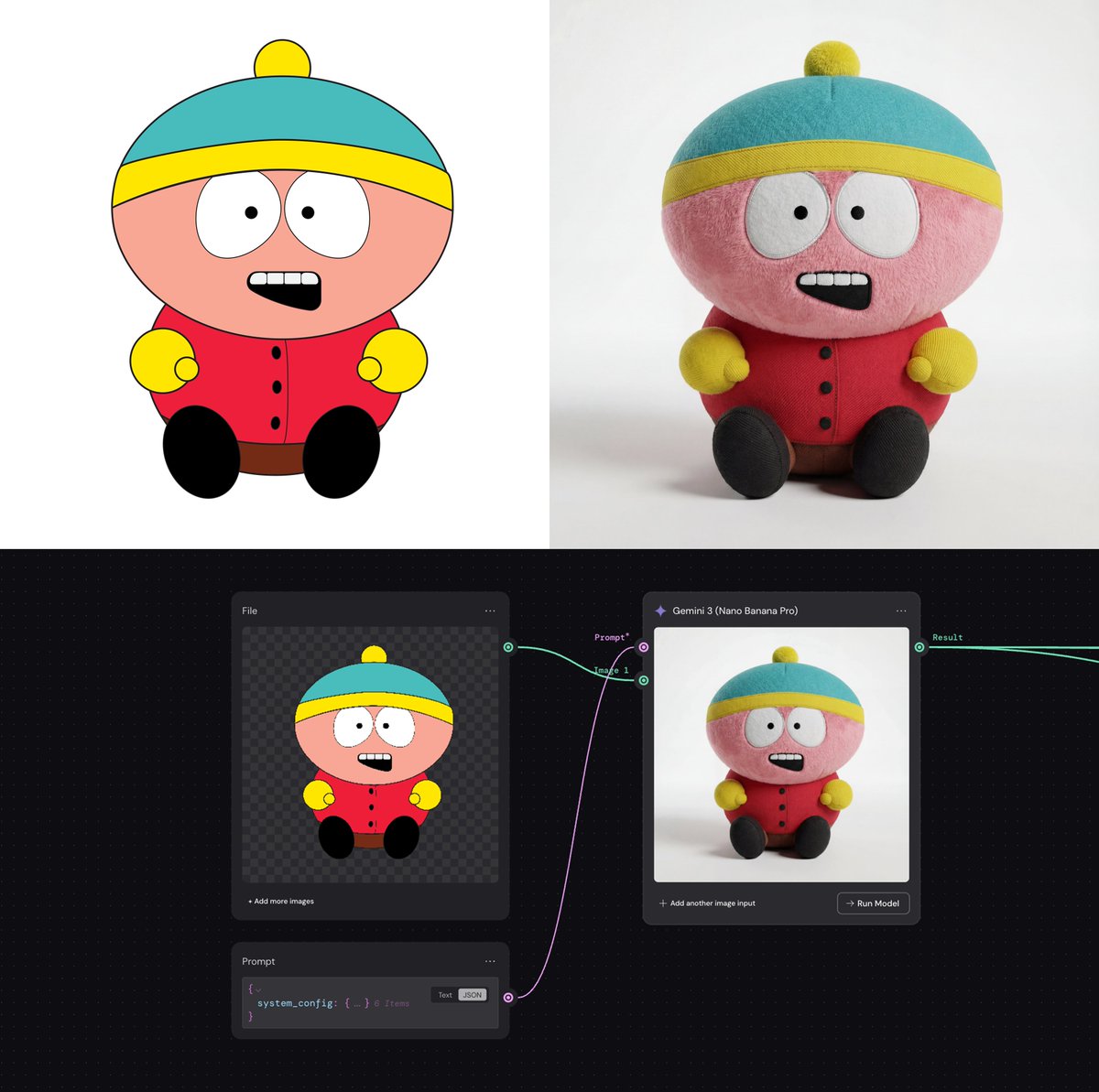 System Prompt for 2D to 3D Plush Conversion — example 1