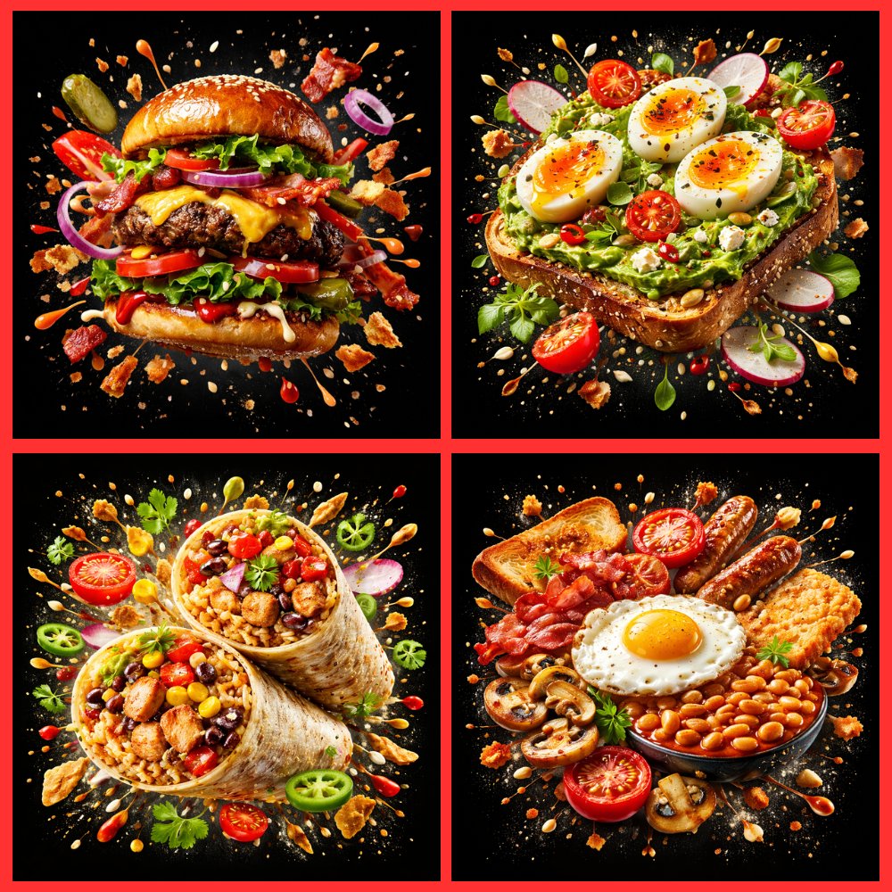 Food Explosion Poster Generator — example 1
