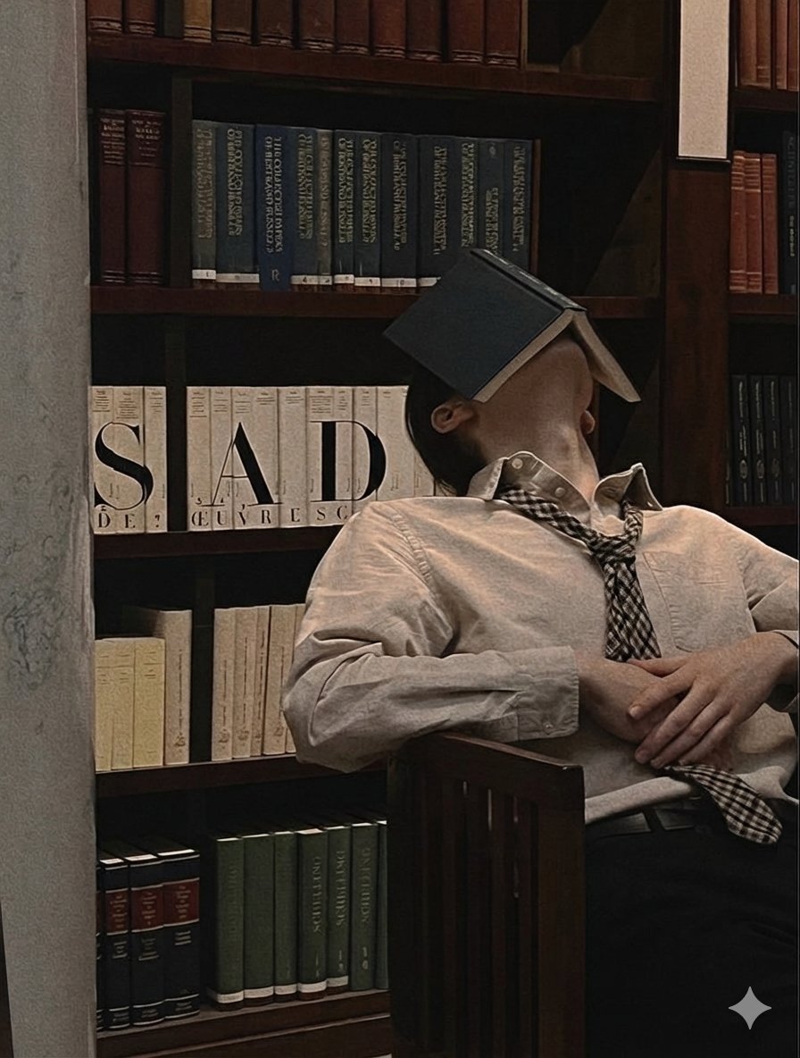 Introspective Indoor Portrait with Book Covering Face Prompt — example 1