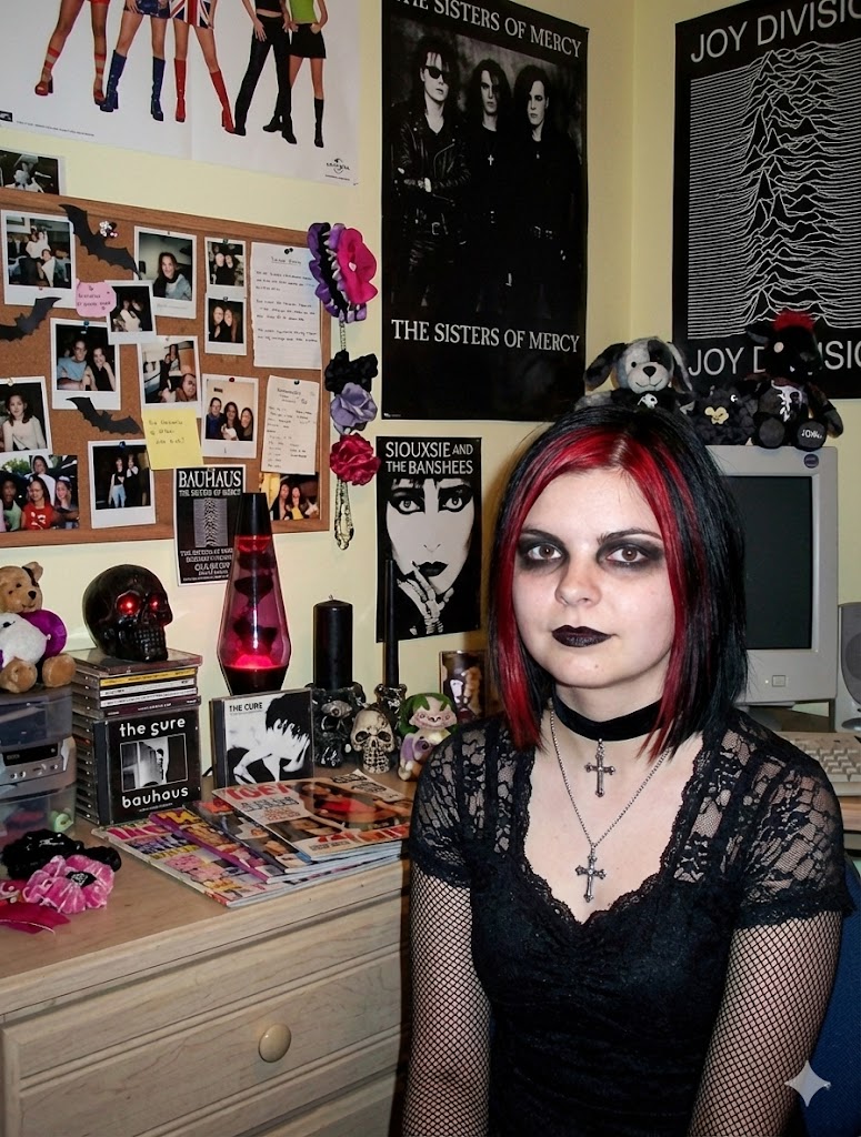 Goth makeover variant of existing photo — example 2