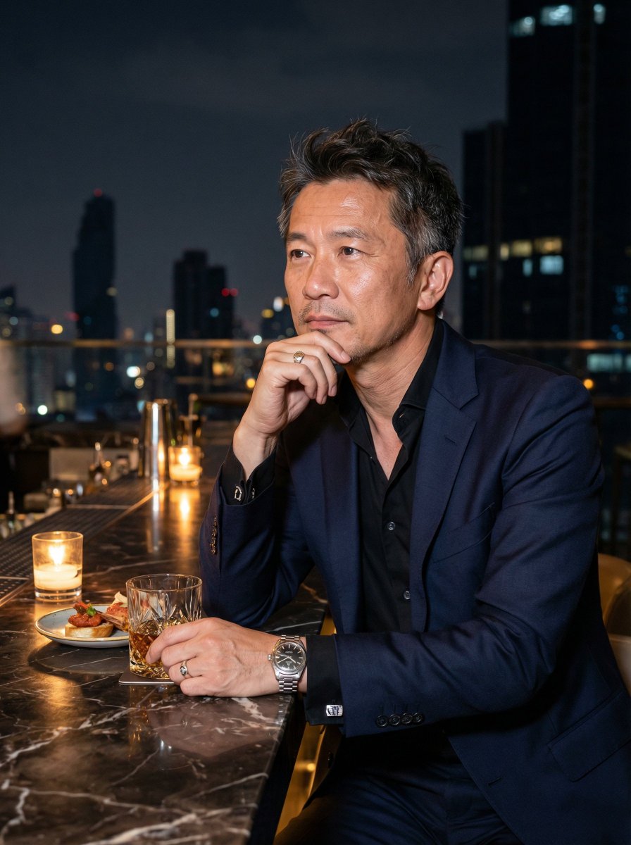 Ultra-Realistic Asian Male Editorial Portrait — example 1