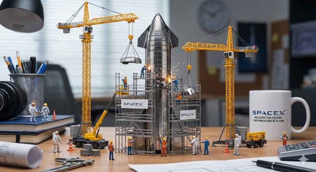 Miniature Construction Site Ad for a Product — example 4