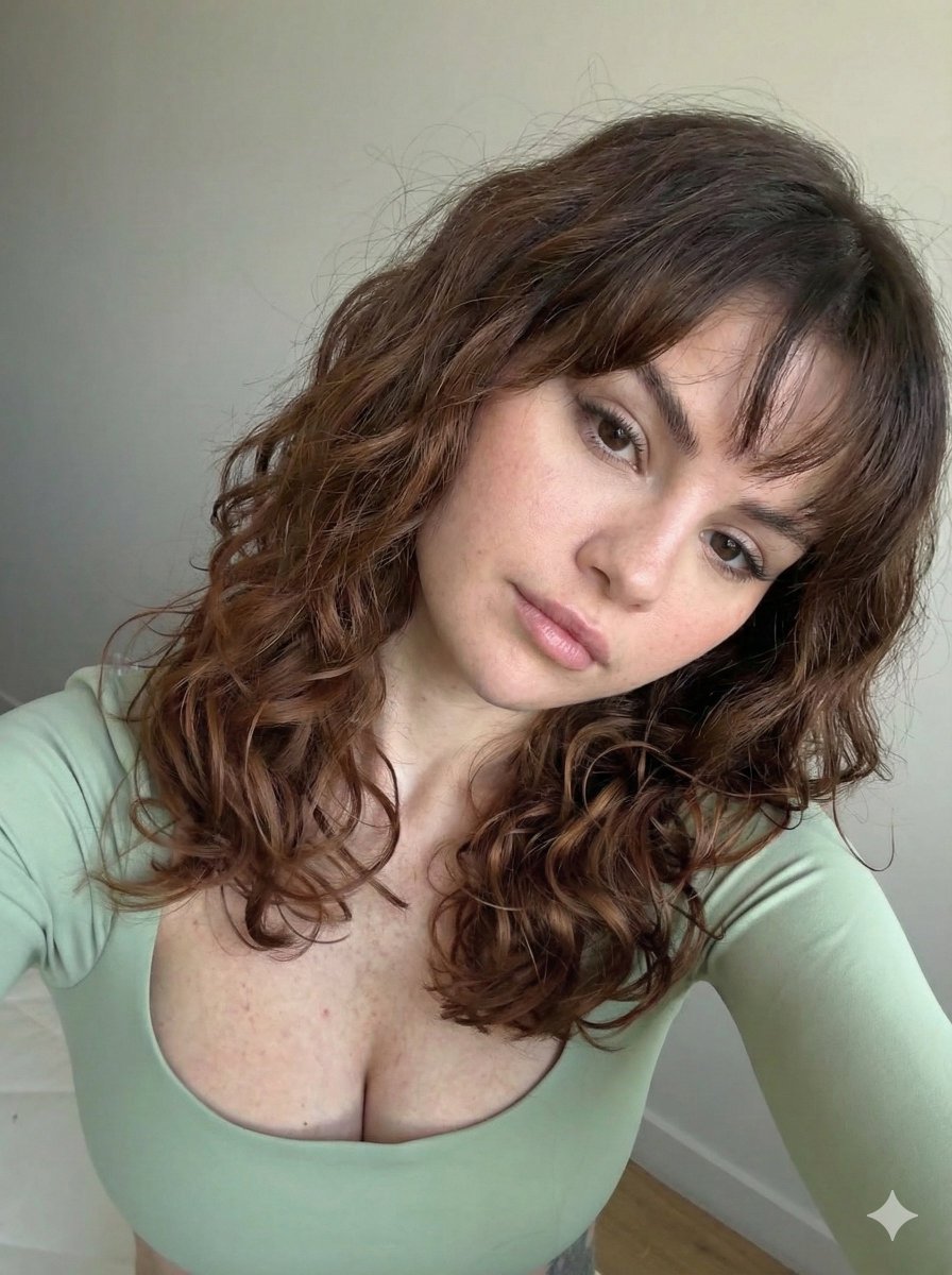 Ultra Photorealistic Selfie with Auburn Hair and Freckles — example 1