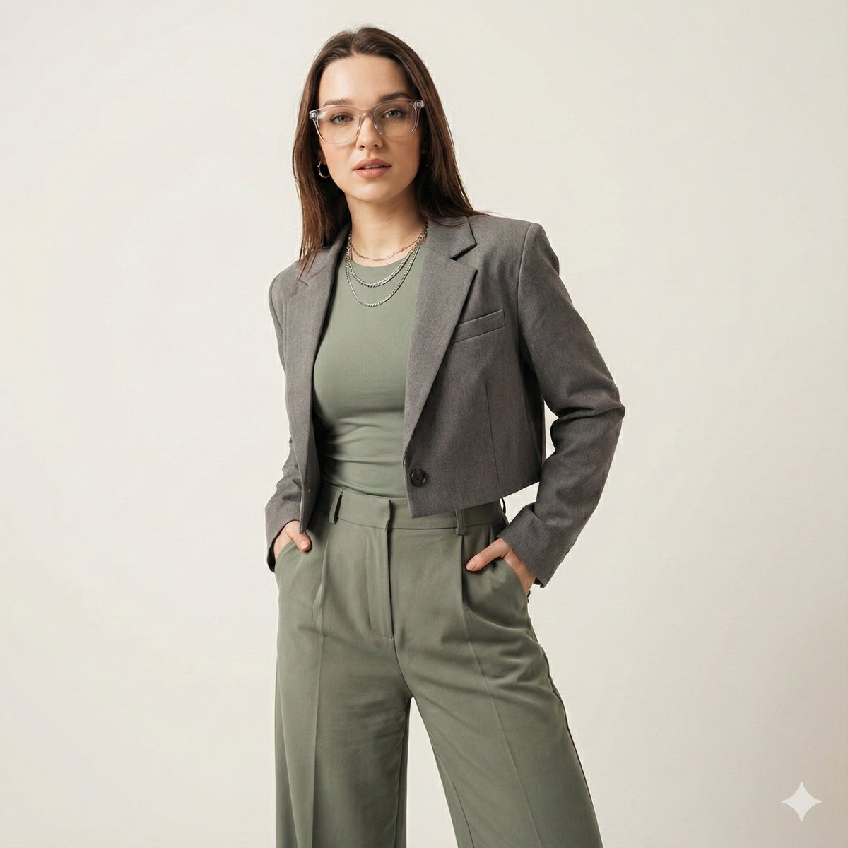 Gen-Z Fashion Editorial Studio Portrait — example 1