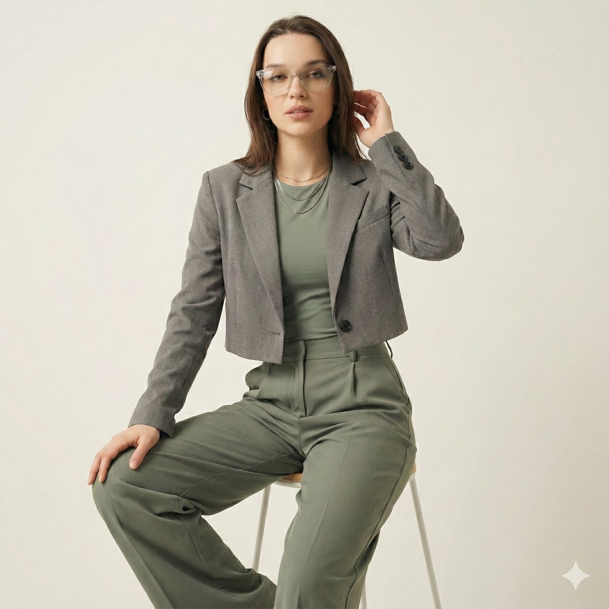Gen-Z Fashion Editorial Studio Portrait — example 3