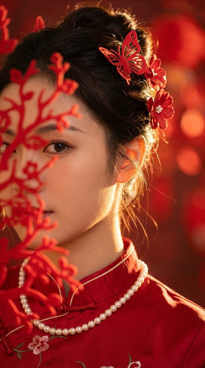 High-End Commercial Portrait with New Chinese Aesthetic — example 2