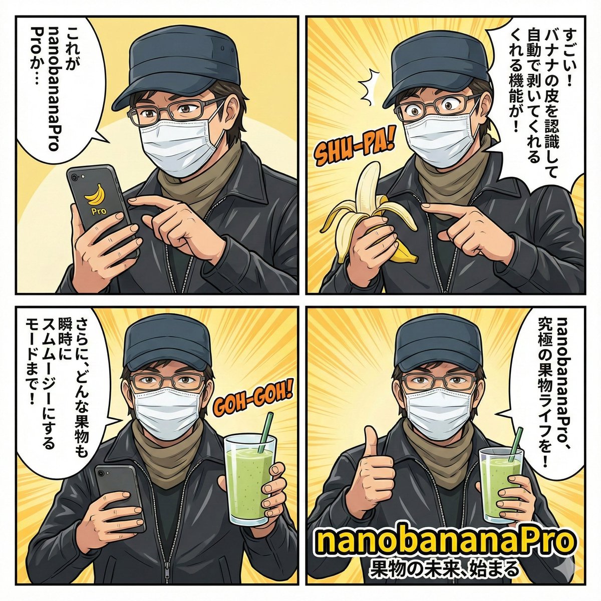 Nano Banana Pro 4-Panel Comic Explanation — example 1