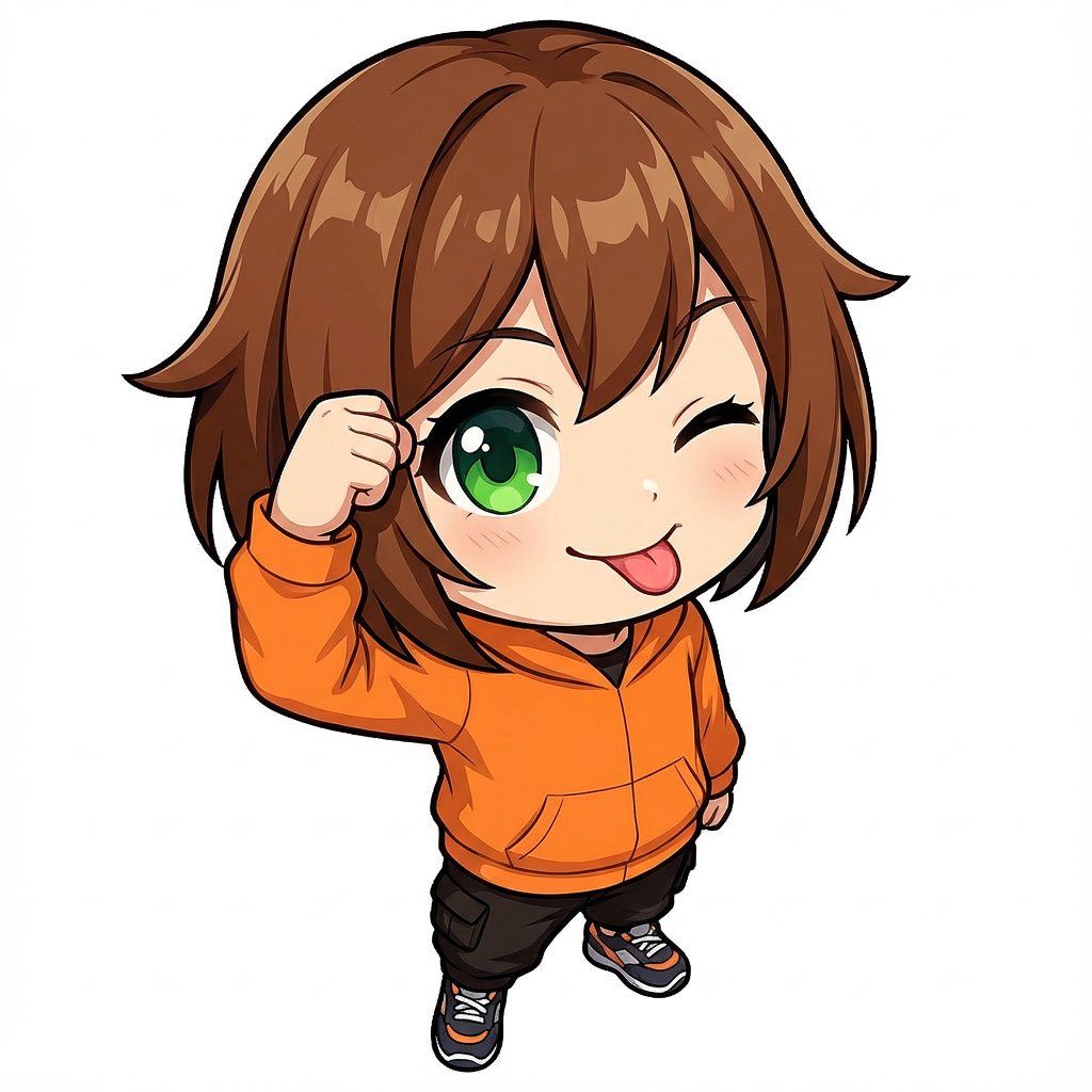 Chibi Character Tehepero Pose Prompt for Nano Banana Pro — example 1