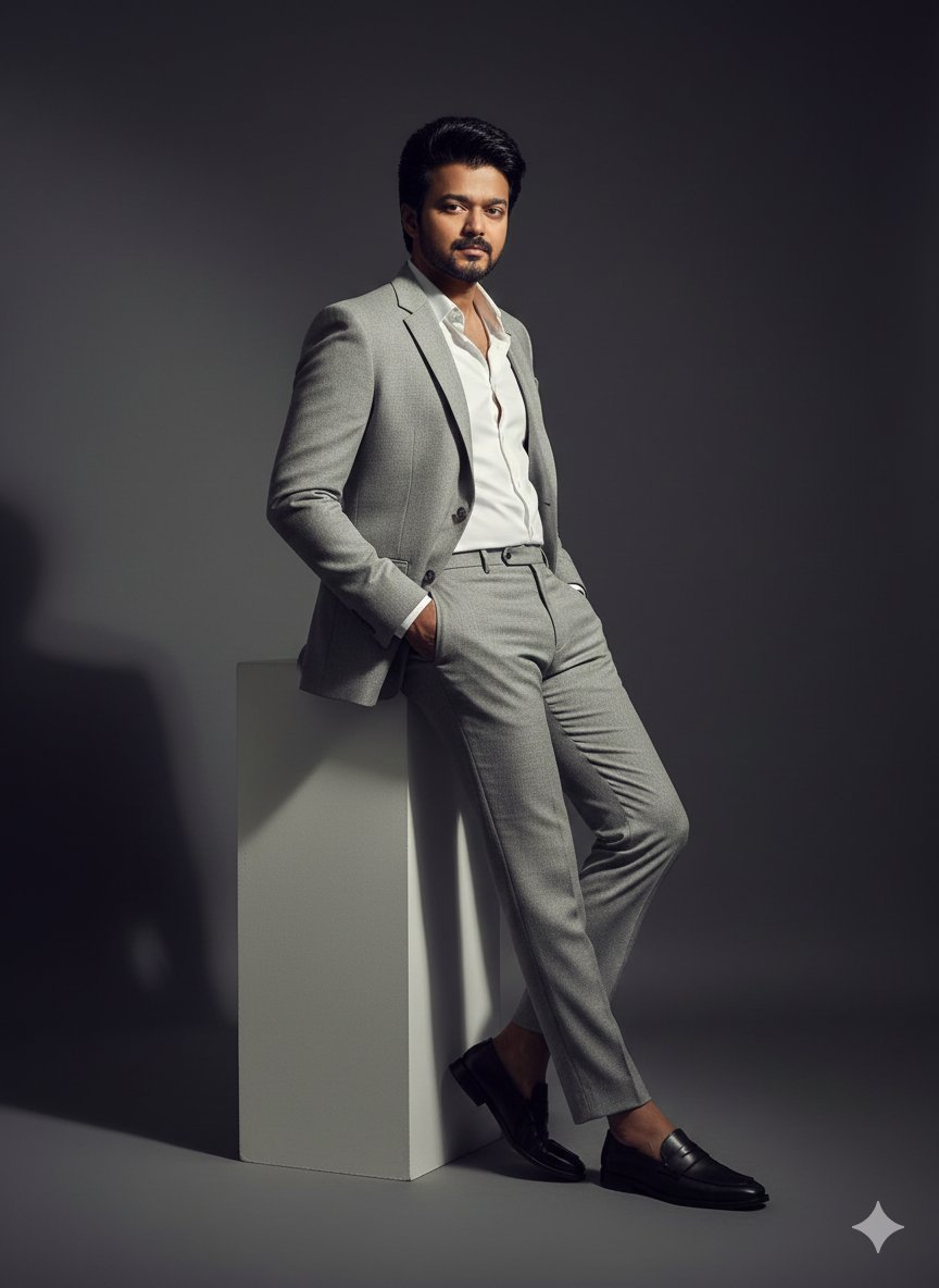 High-Contrast Fashion Editorial Portrait of a Man — example 2