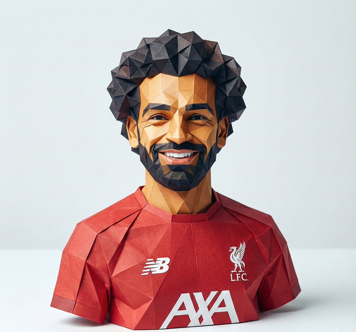 Hyper-Detailed Origami Portrait Sculpture — example 3
